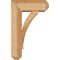 Ekena Millwork Thorton Craftsman Rough Sawn Bracket w/ Offset Brace, Western Red Cedar, 6"W x 14"D x 22"H BKT0604X14X22THR04RWR - alternate 2